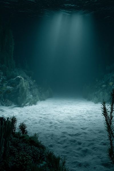 Underwater Reef Light Poster.