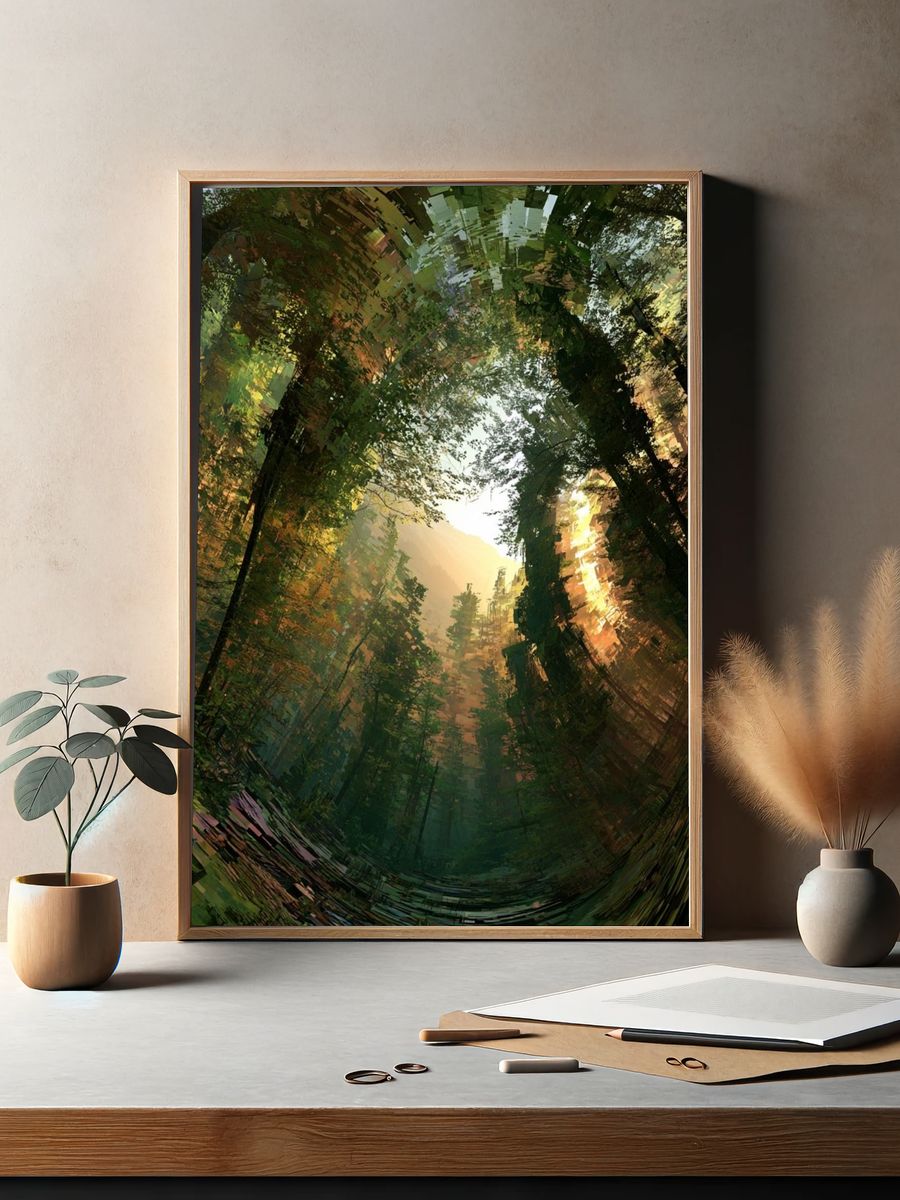 Enchanted Forest Light Poster. — room view 2