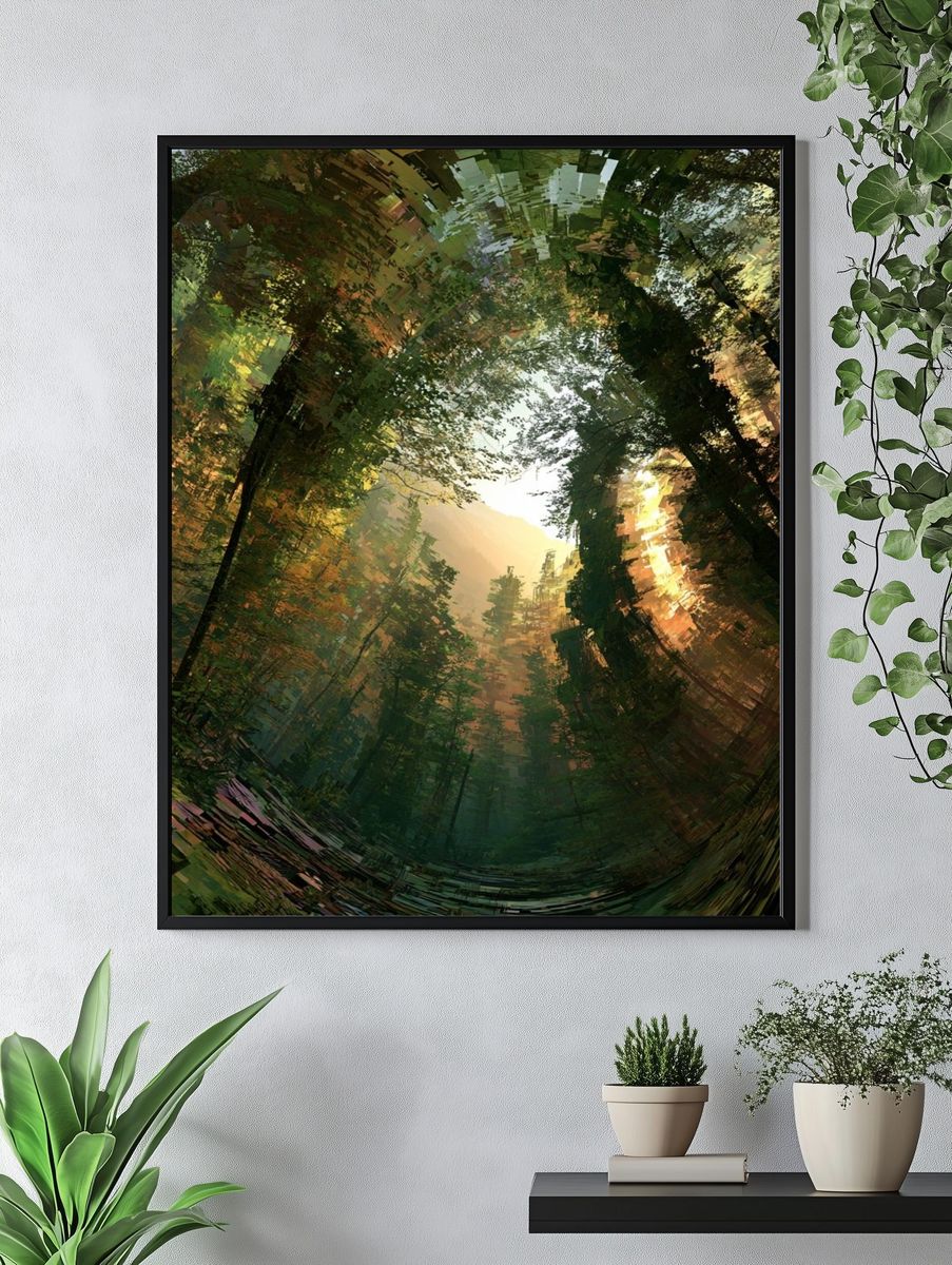 Enchanted Forest Light Poster. — room view 4