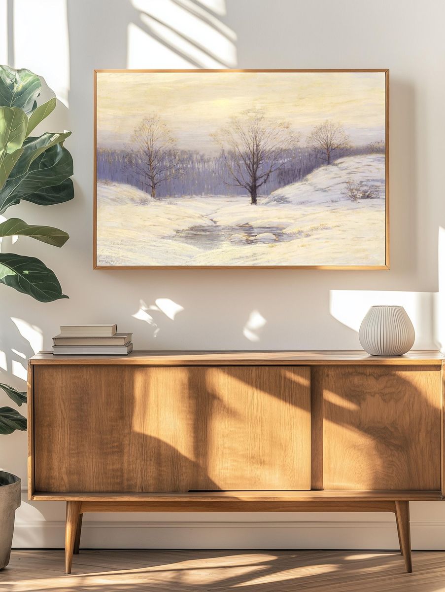 Morning Haze (1909), nature illustration. — room view 3
