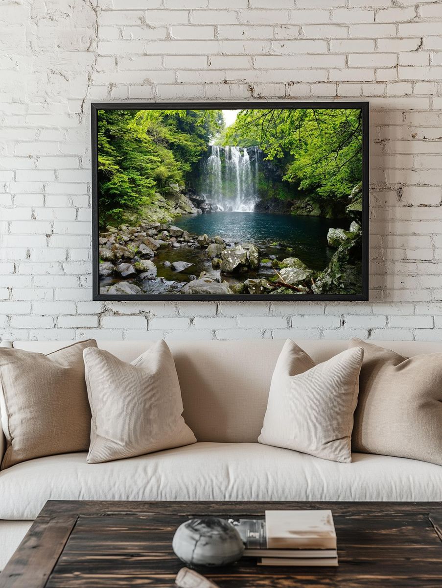 Cheonjiyeon waterfall Jeju island, Korea room preview