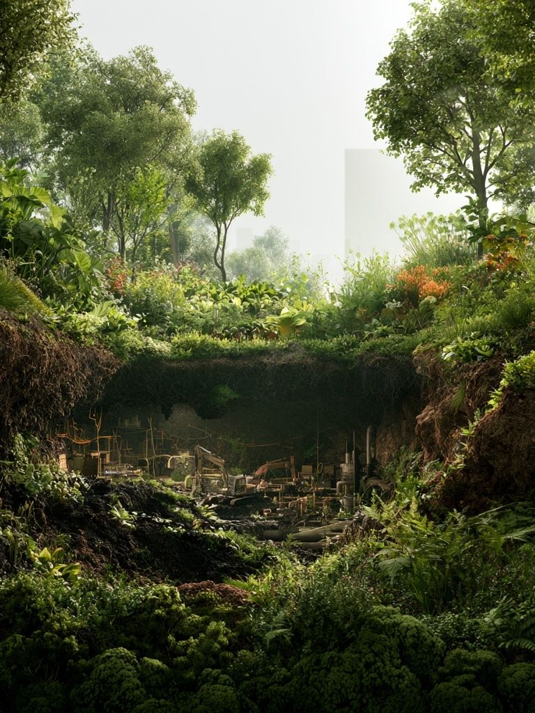 Lush Forest Ravine Poster. poster detail