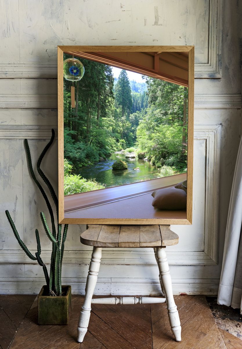 Forest Stream View Poster. room preview