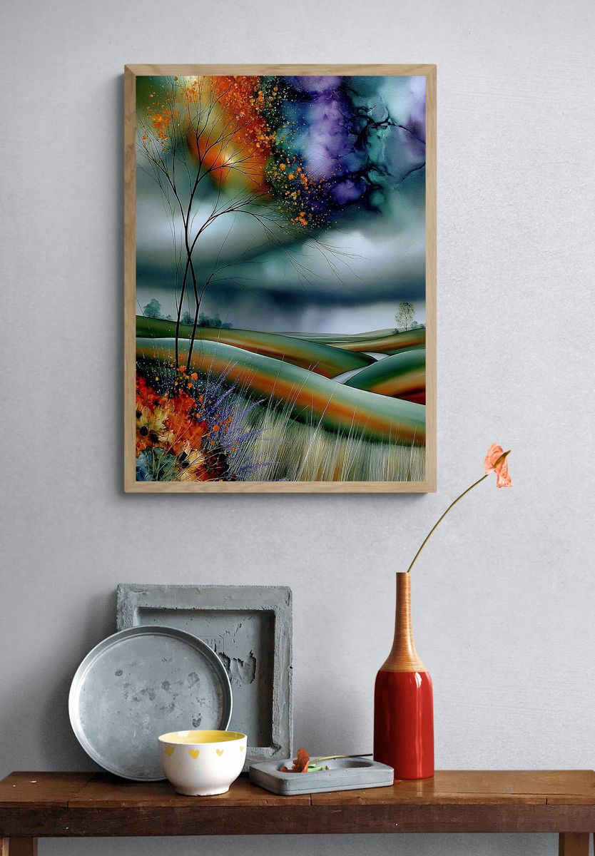 Dreamscape Landscape Abstract Print. — room view 3