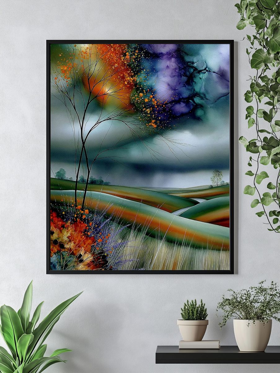 Dreamscape Landscape Abstract Print. — room view 4