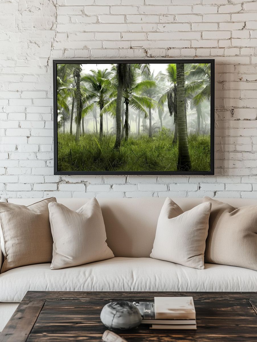 large group palm trees grass. — room view 1