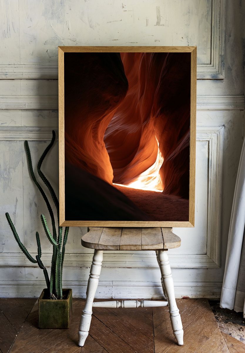 Antelope Canyon Light Poster. — room view 1