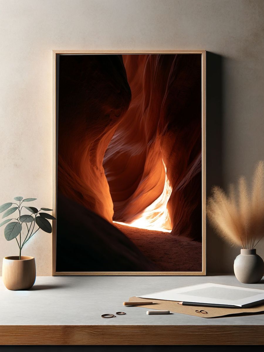 Antelope Canyon Light Poster. — room view 2