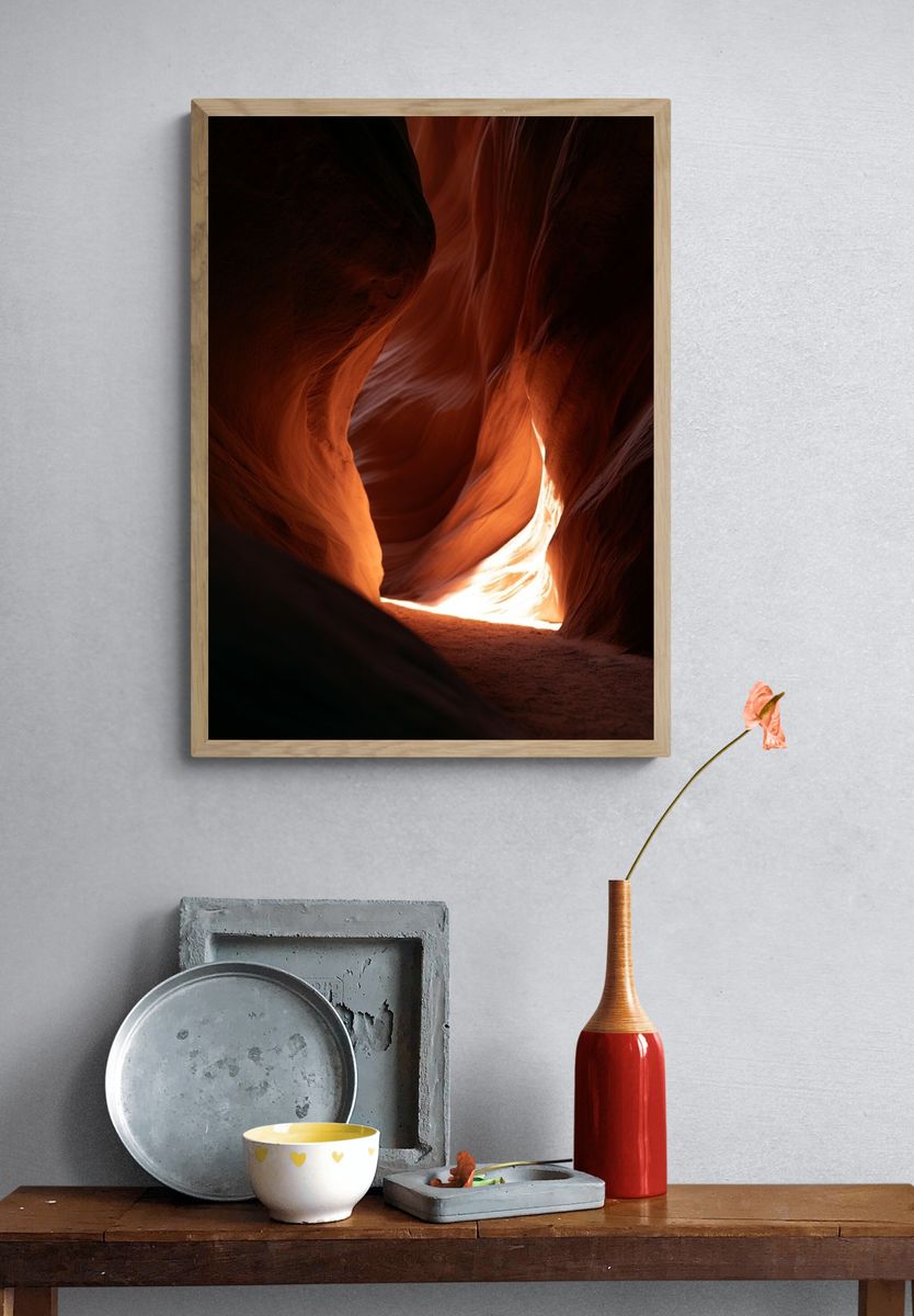 Antelope Canyon Light Poster. — room view 3