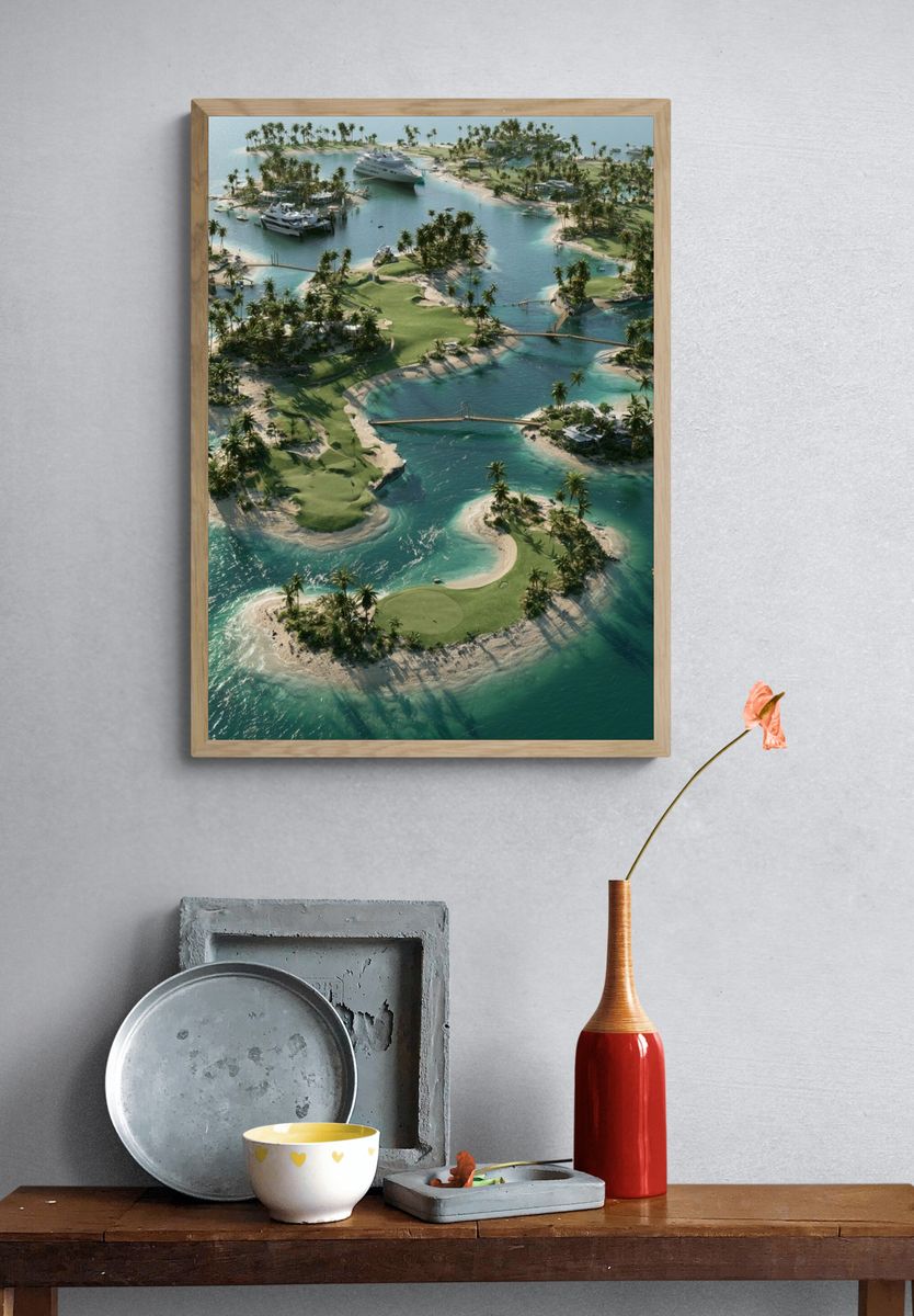 Tropical Island Golf Resort Poster. — room view 3