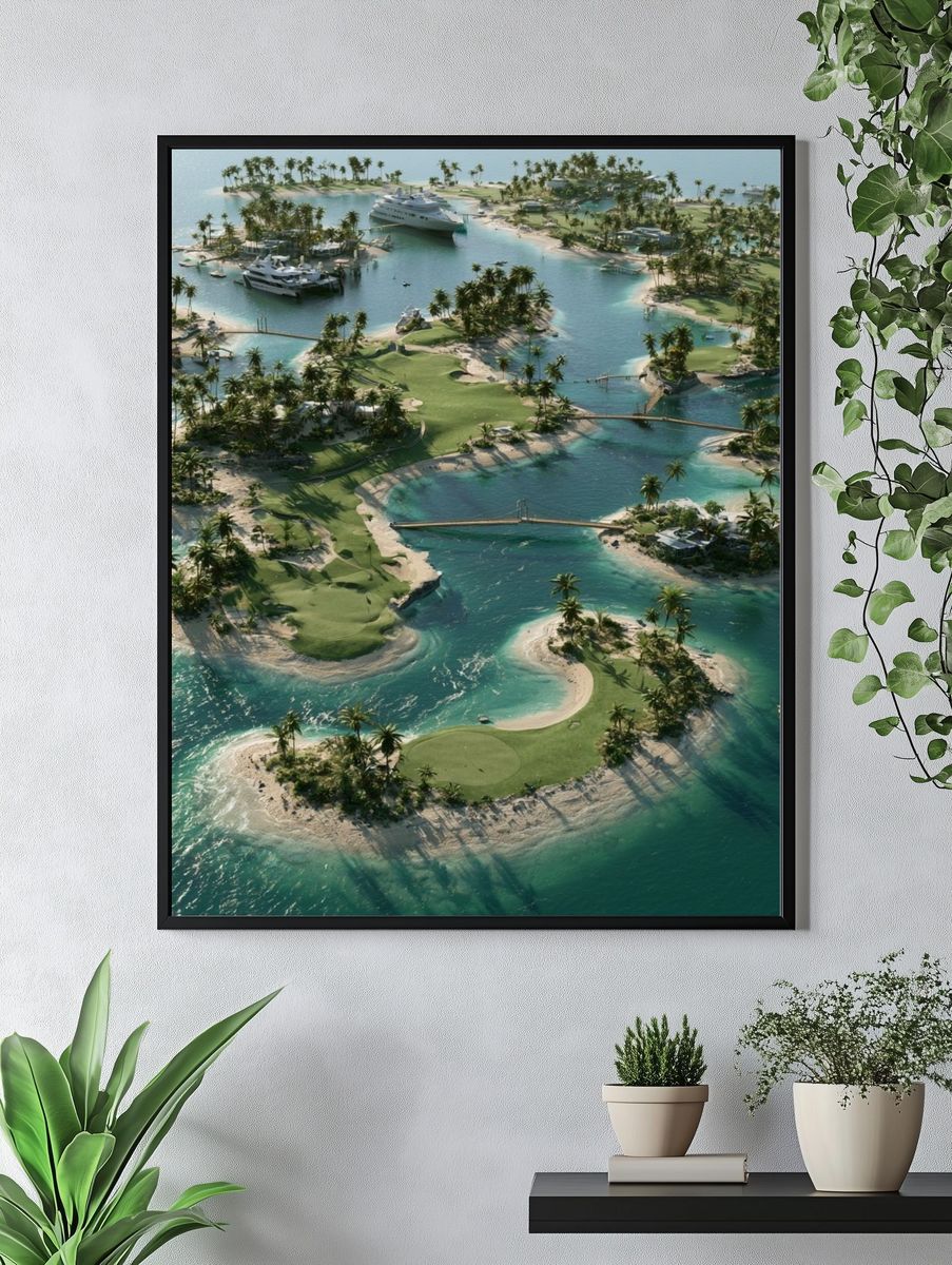 Tropical Island Golf Resort Poster. — room view 4
