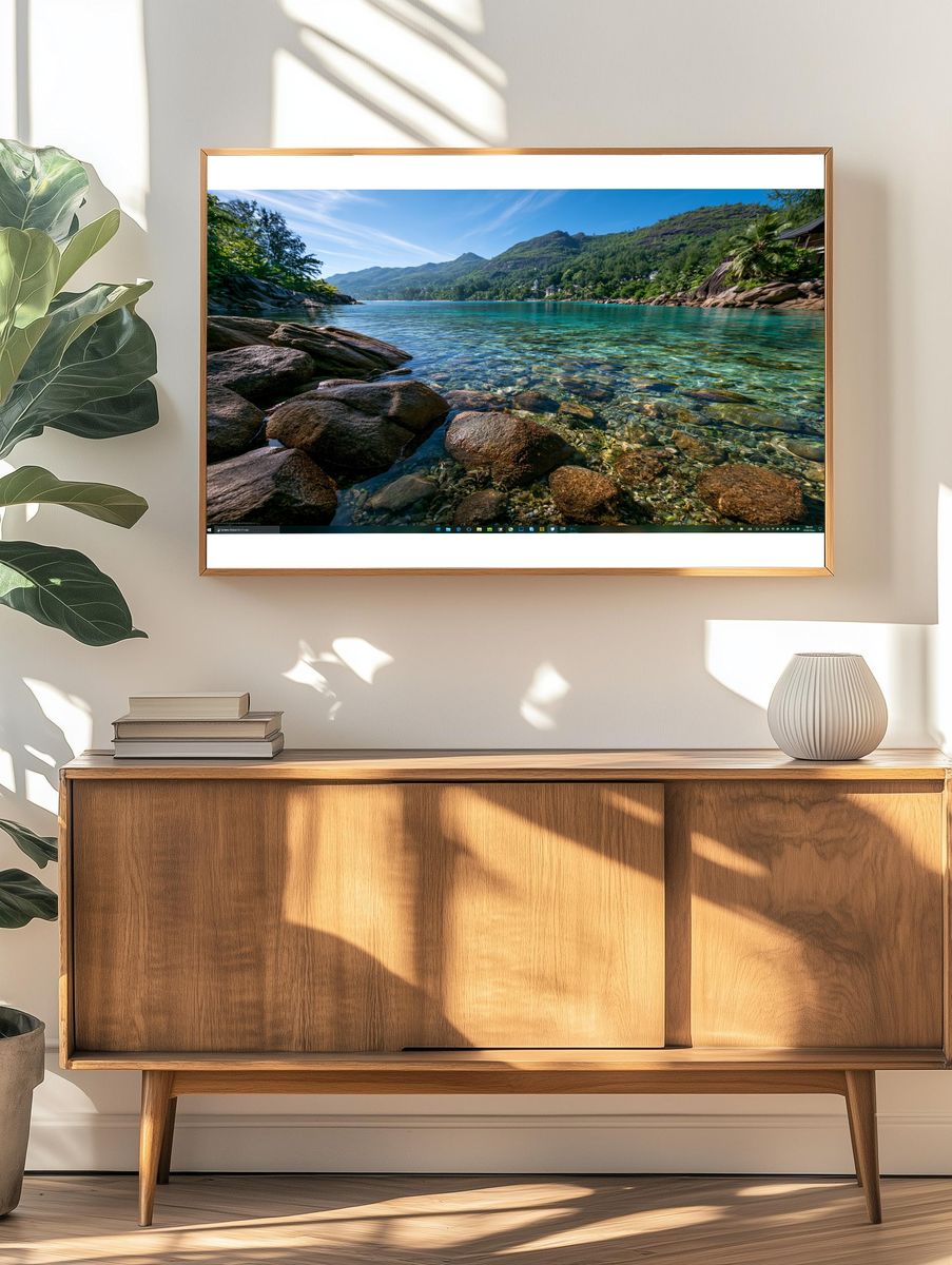 Tropical Lagoon Coast Poster. — room view 3