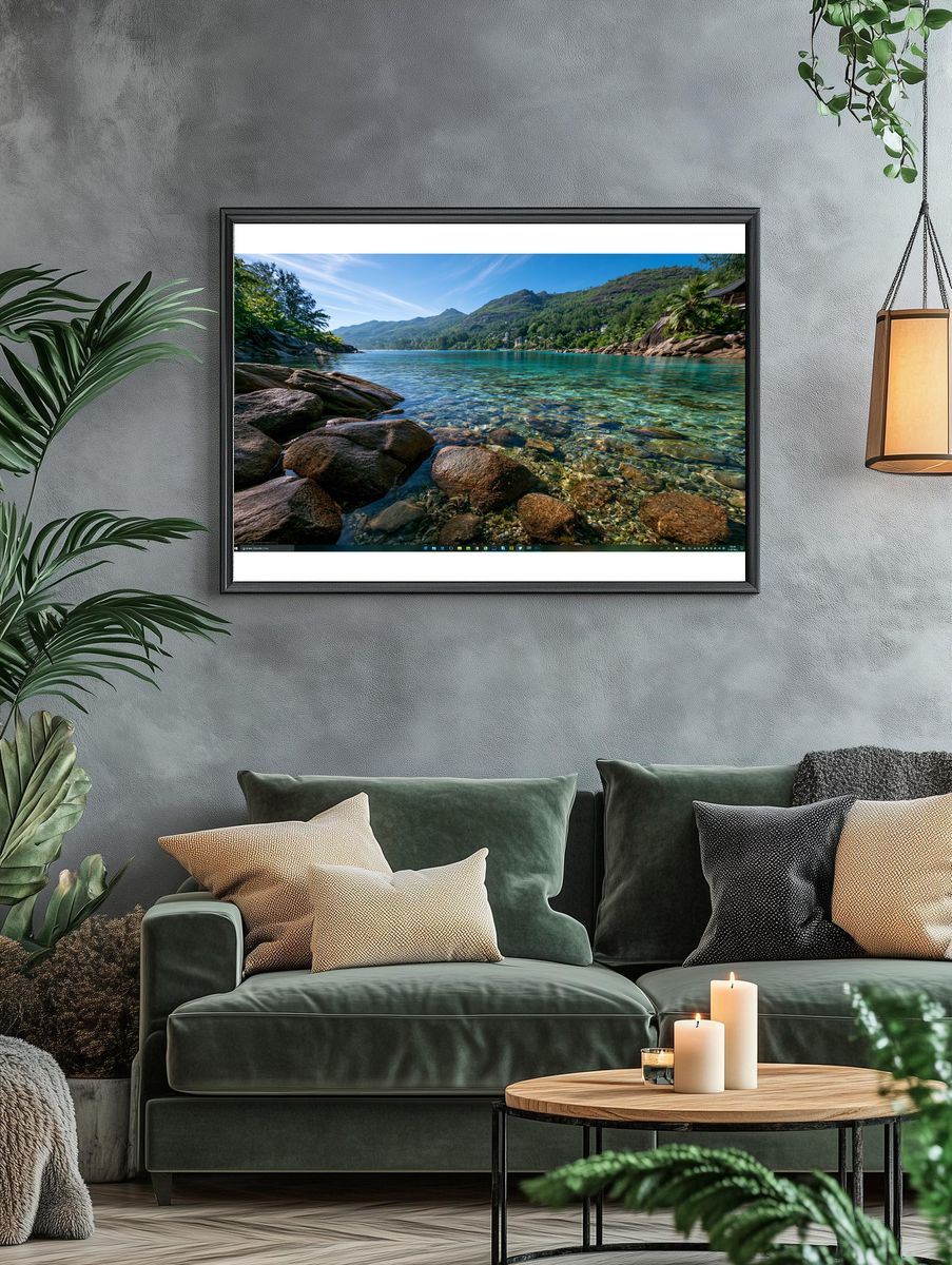 Tropical Lagoon Coast Poster. — room view 4
