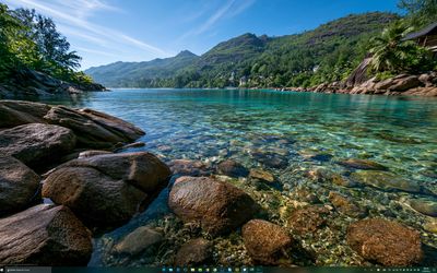 Tropical Lagoon Coast Poster. poster