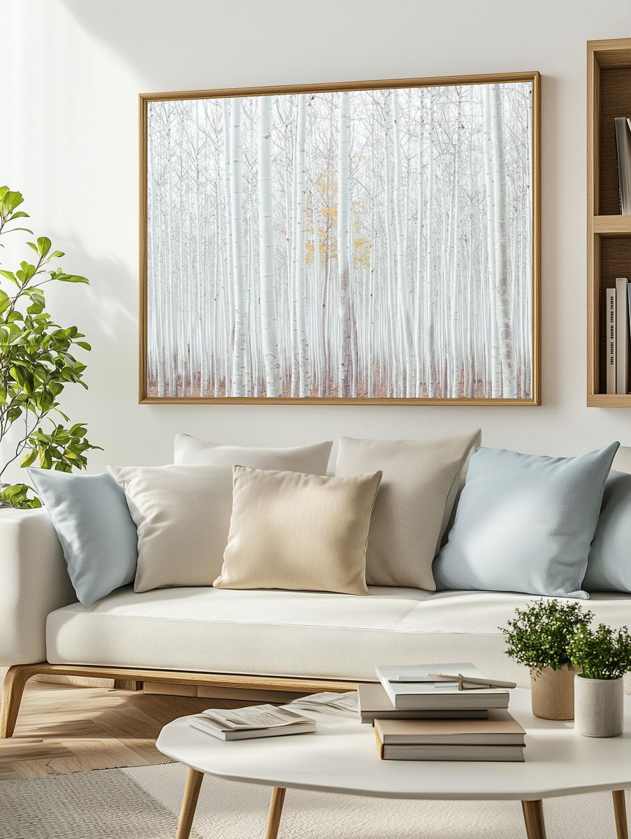 Free magical white woods image. — room view 2