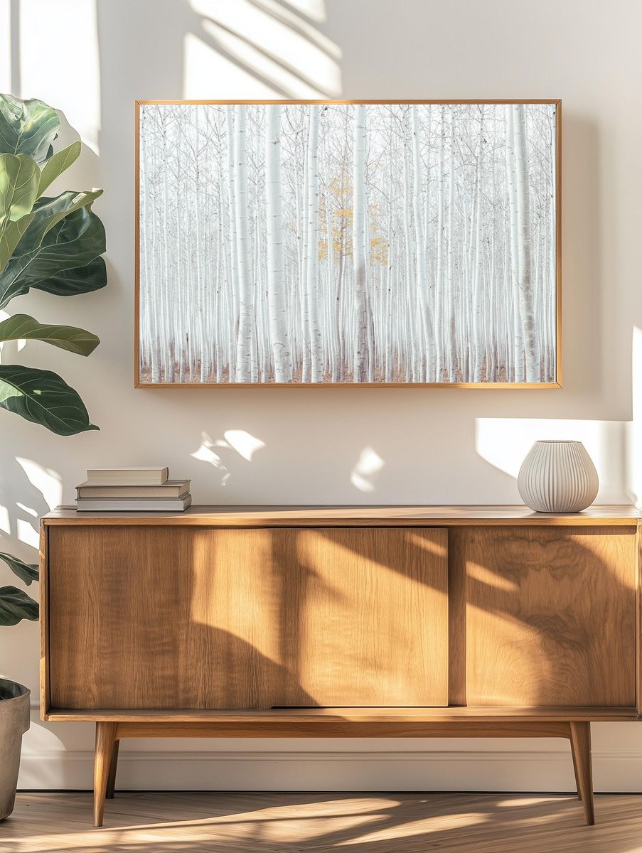 Free magical white woods image. — room view 3