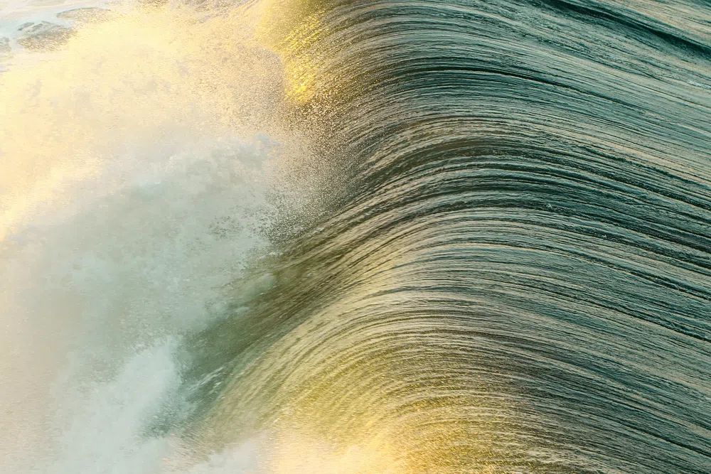 Waves Huntington beach, California, USA. poster detail