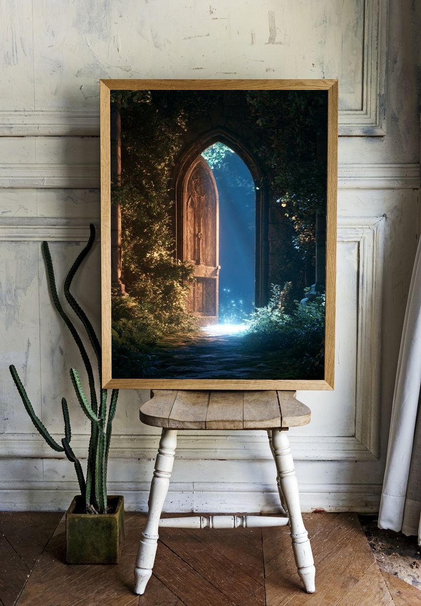 Enchanted Forest Doorway Print. room preview