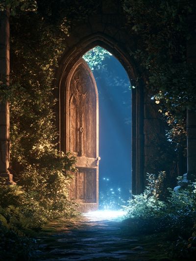 Enchanted Forest Doorway Print.