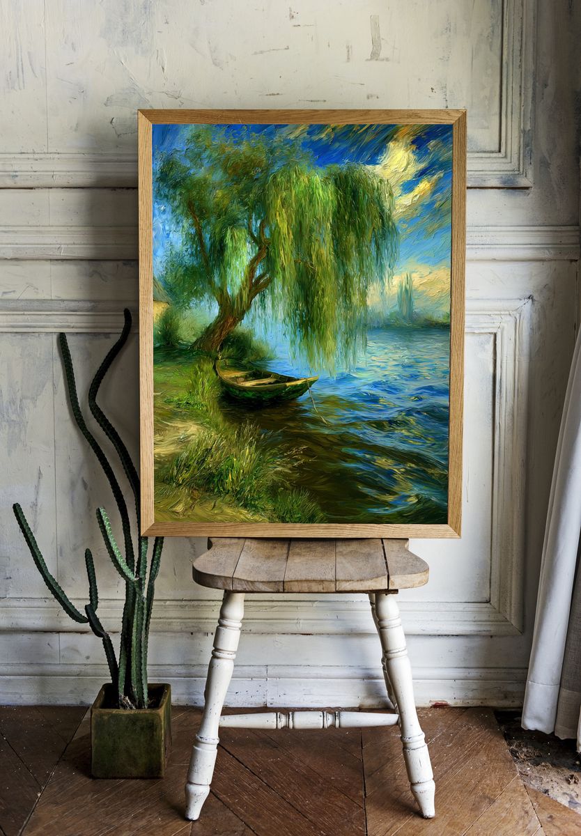 Willow River Landscape Print. — room view 1