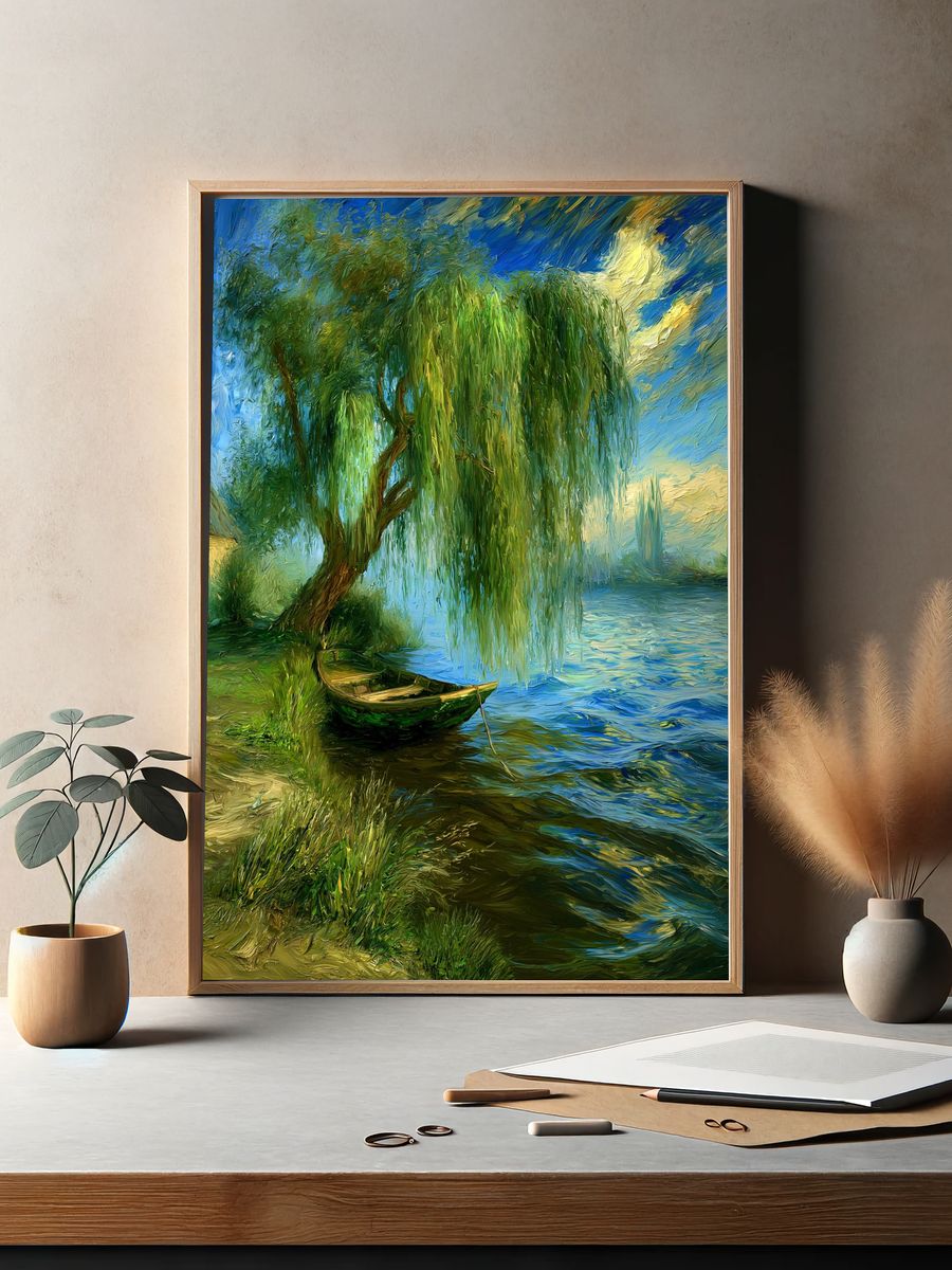 Willow River Landscape Print. — room view 2