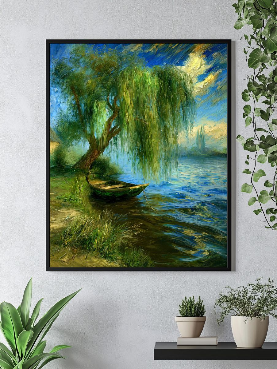 Willow River Landscape Print. — room view 4