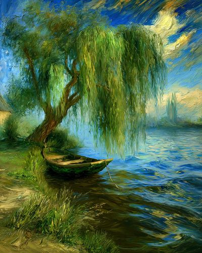 Willow River Landscape Print.