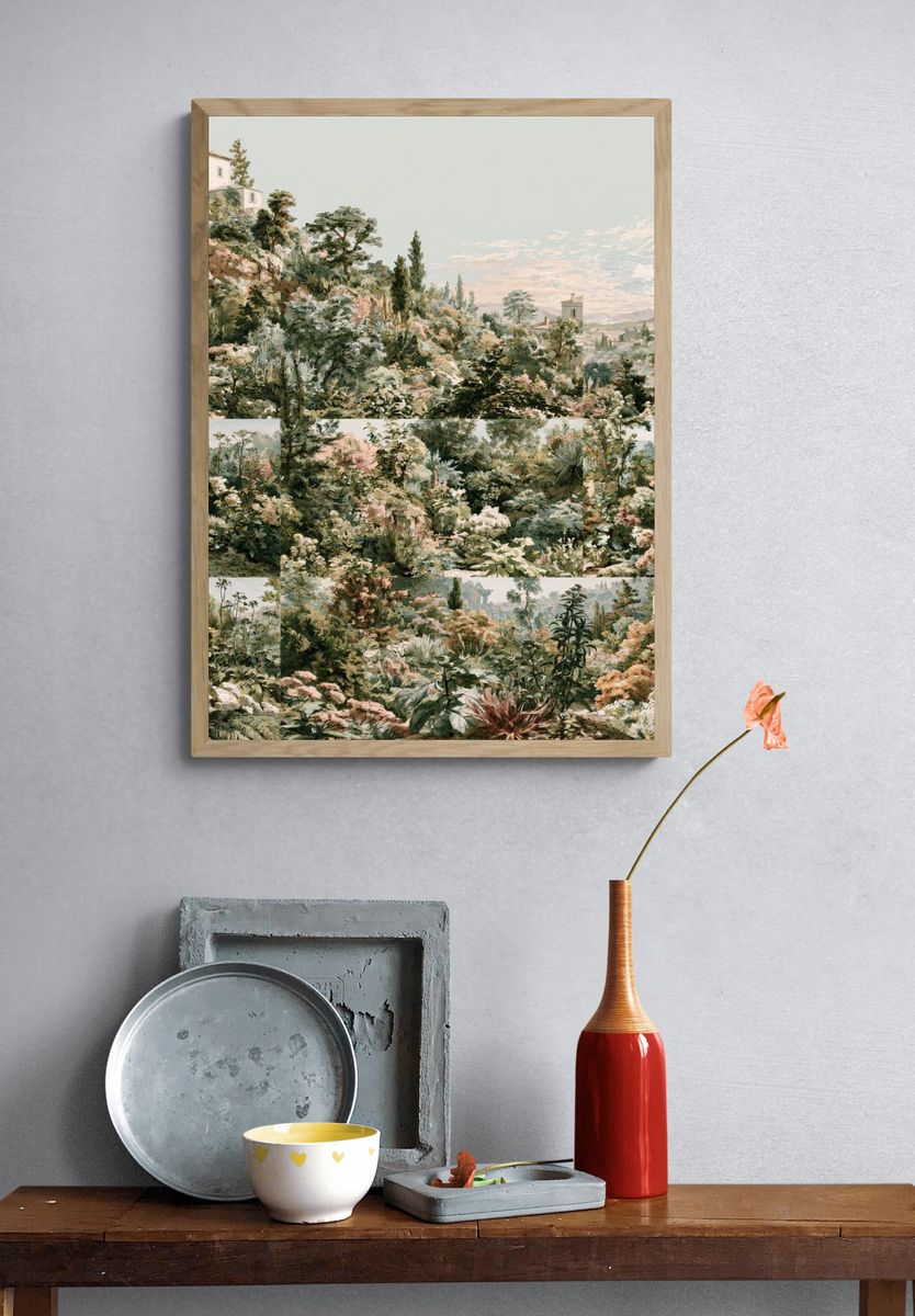 Mediterranean Garden Landscape Print. — room view 3