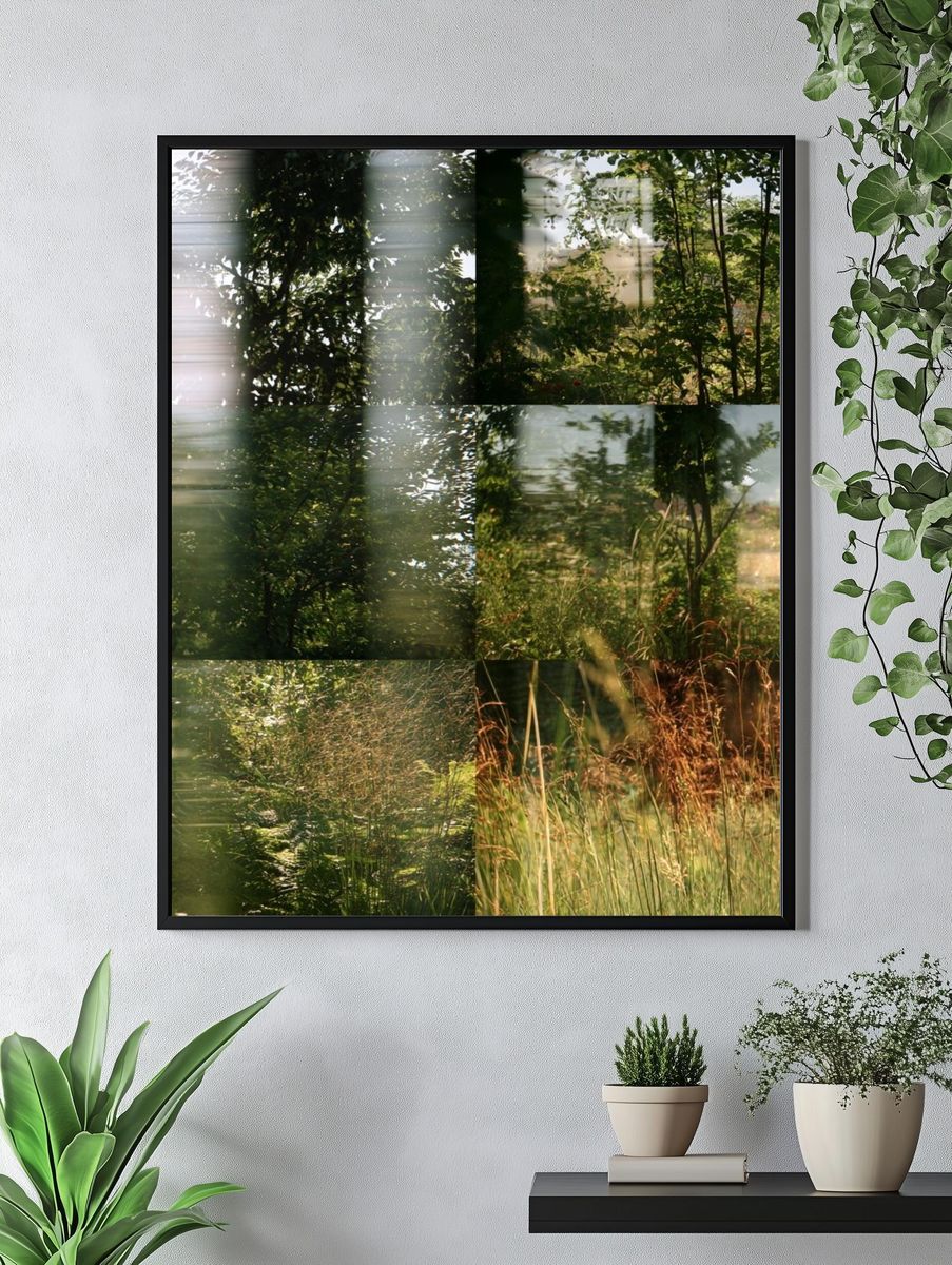 Sunlit Garden Meadow Photography Poster. — room view 4