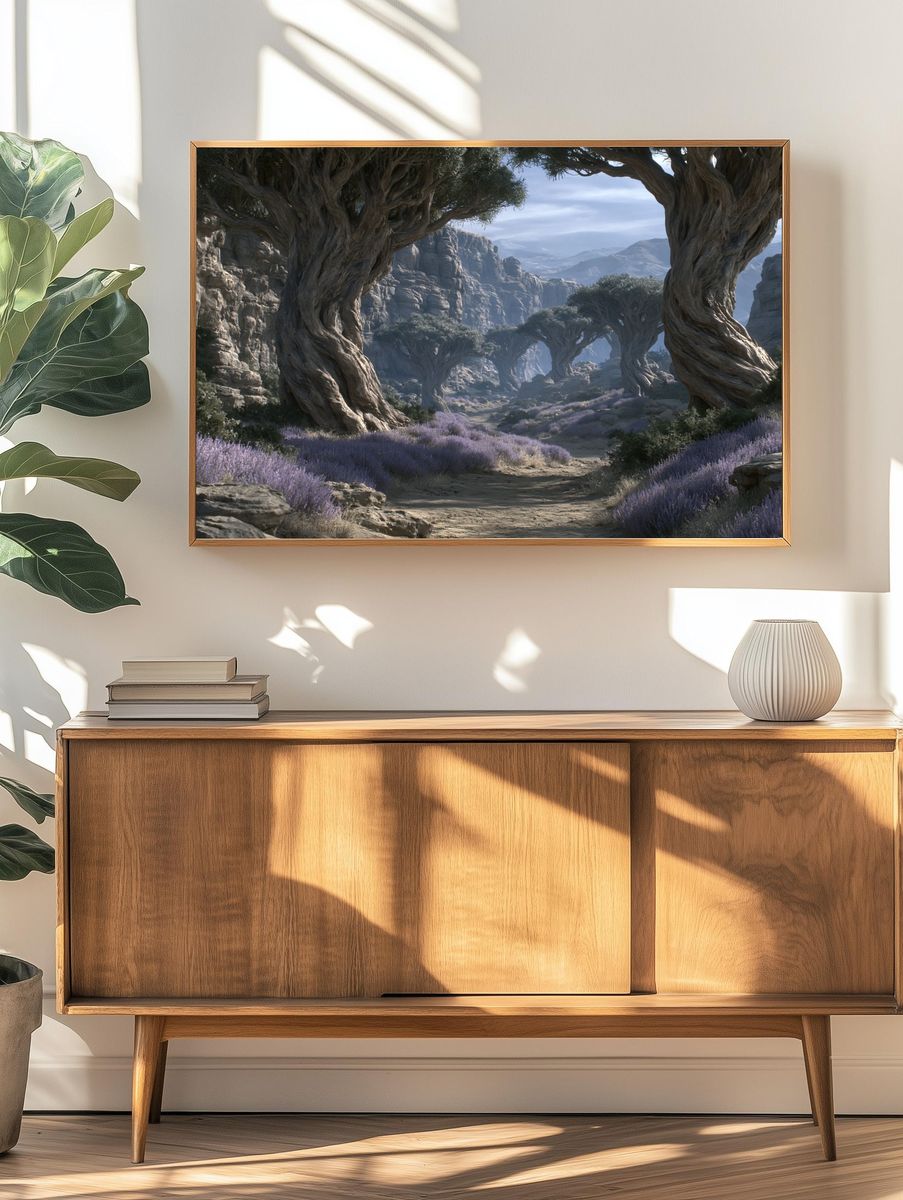 Mystic Canyon Grove Landscape Print. — room view 3