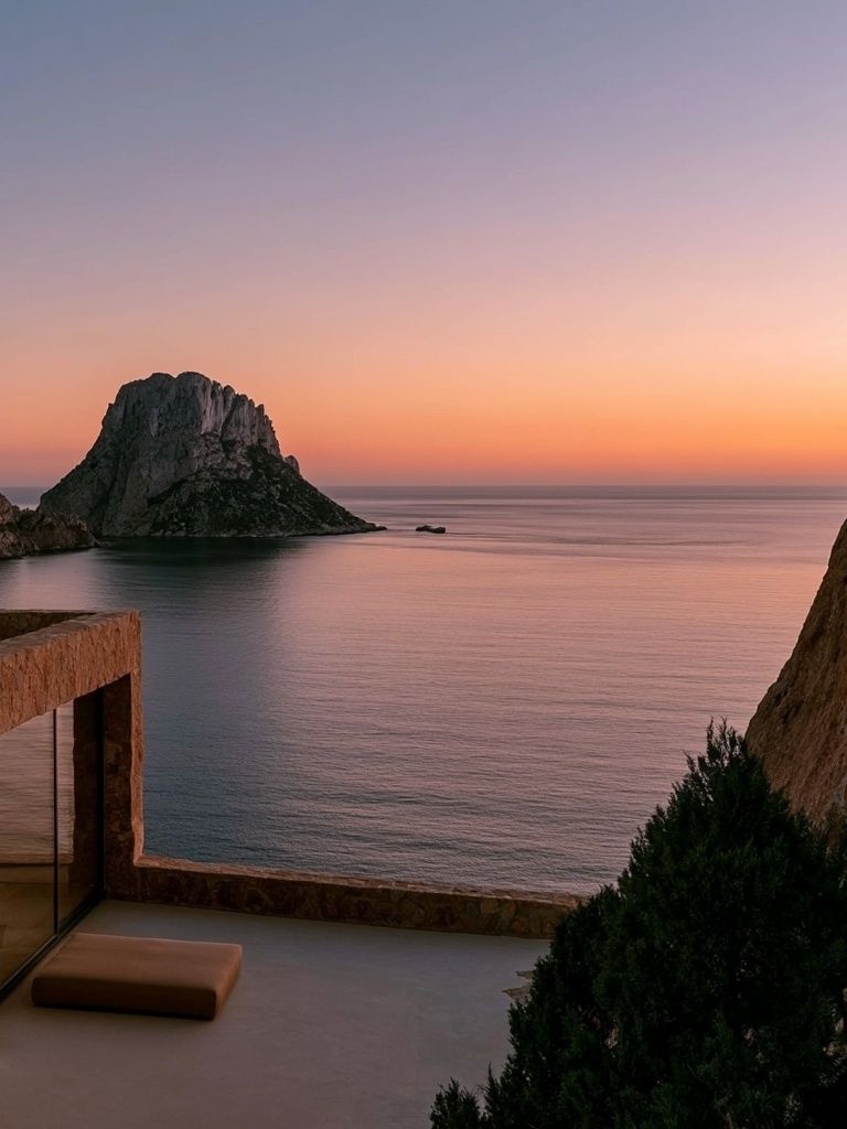 Ibiza Sunset Seascape Photography Poster. poster detail