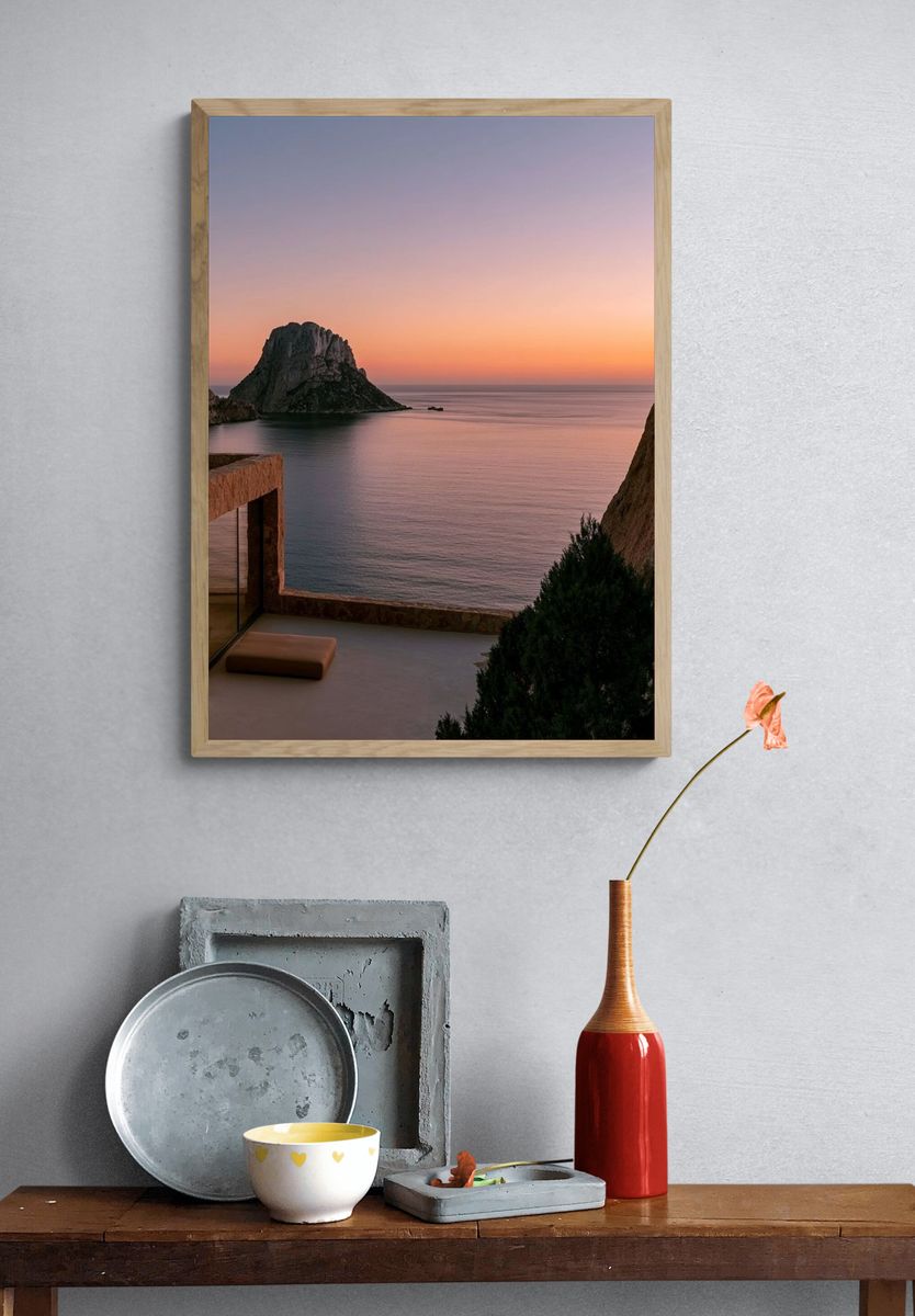 Ibiza Sunset Seascape Photography Poster. — room view 3