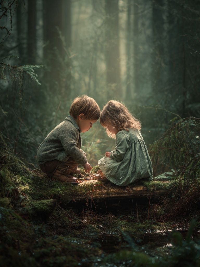 Forest Childhood Moment Poster. poster — nature art