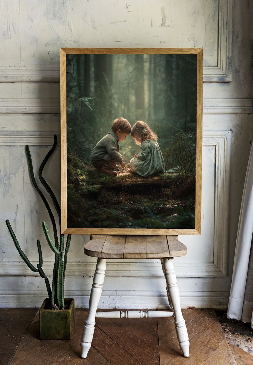 Forest Childhood Moment Poster. room preview