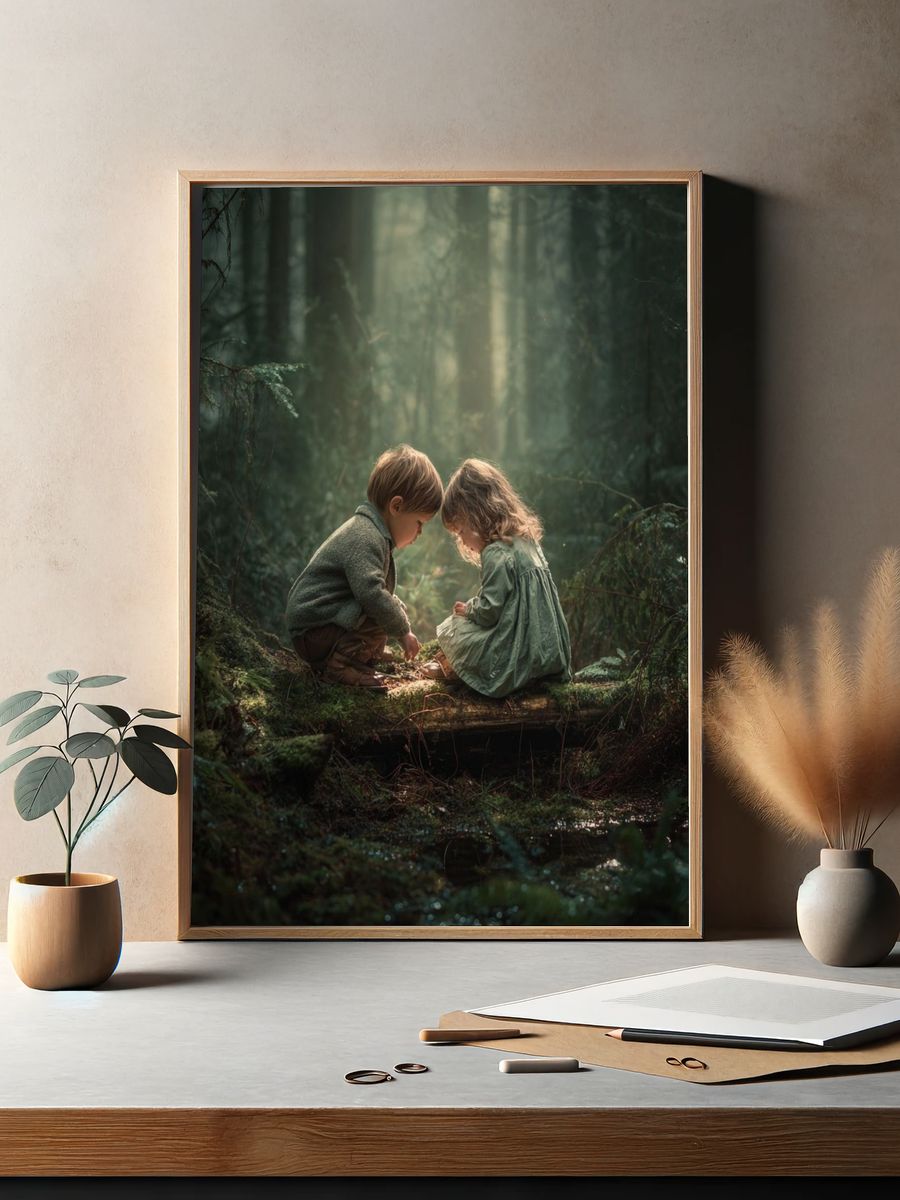 Forest Childhood Moment Poster. — room view 2