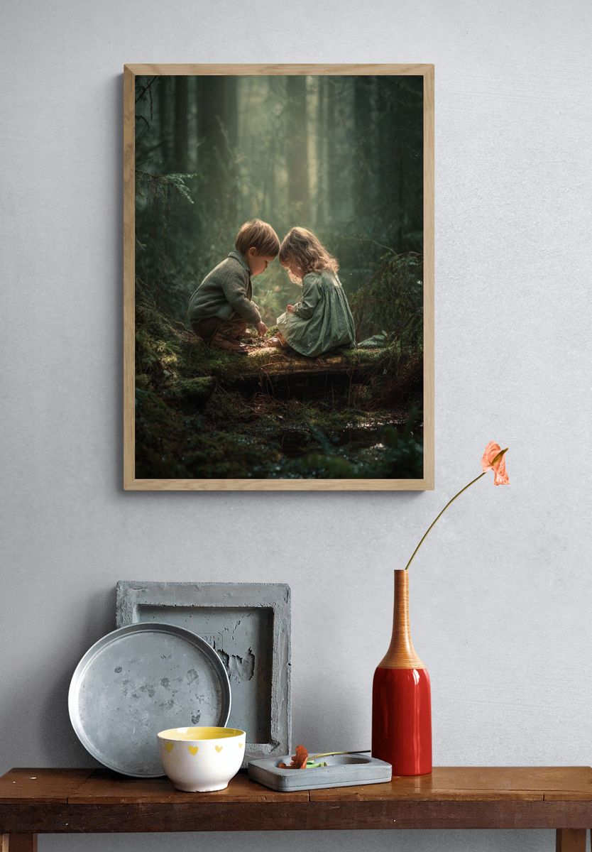 Forest Childhood Moment Poster. — room view 3