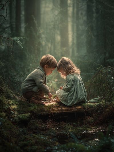 Forest Childhood Moment Poster.