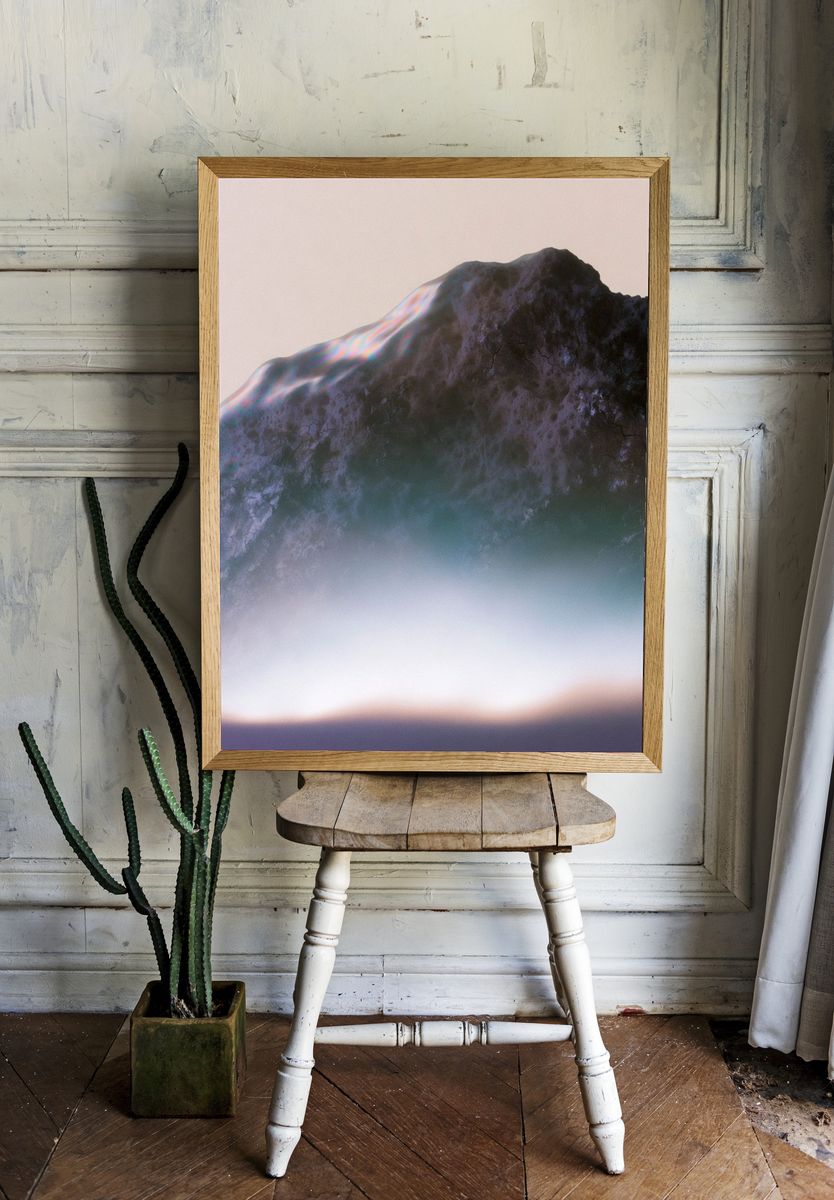 Ethereal Rock Formation Print. — room view 1