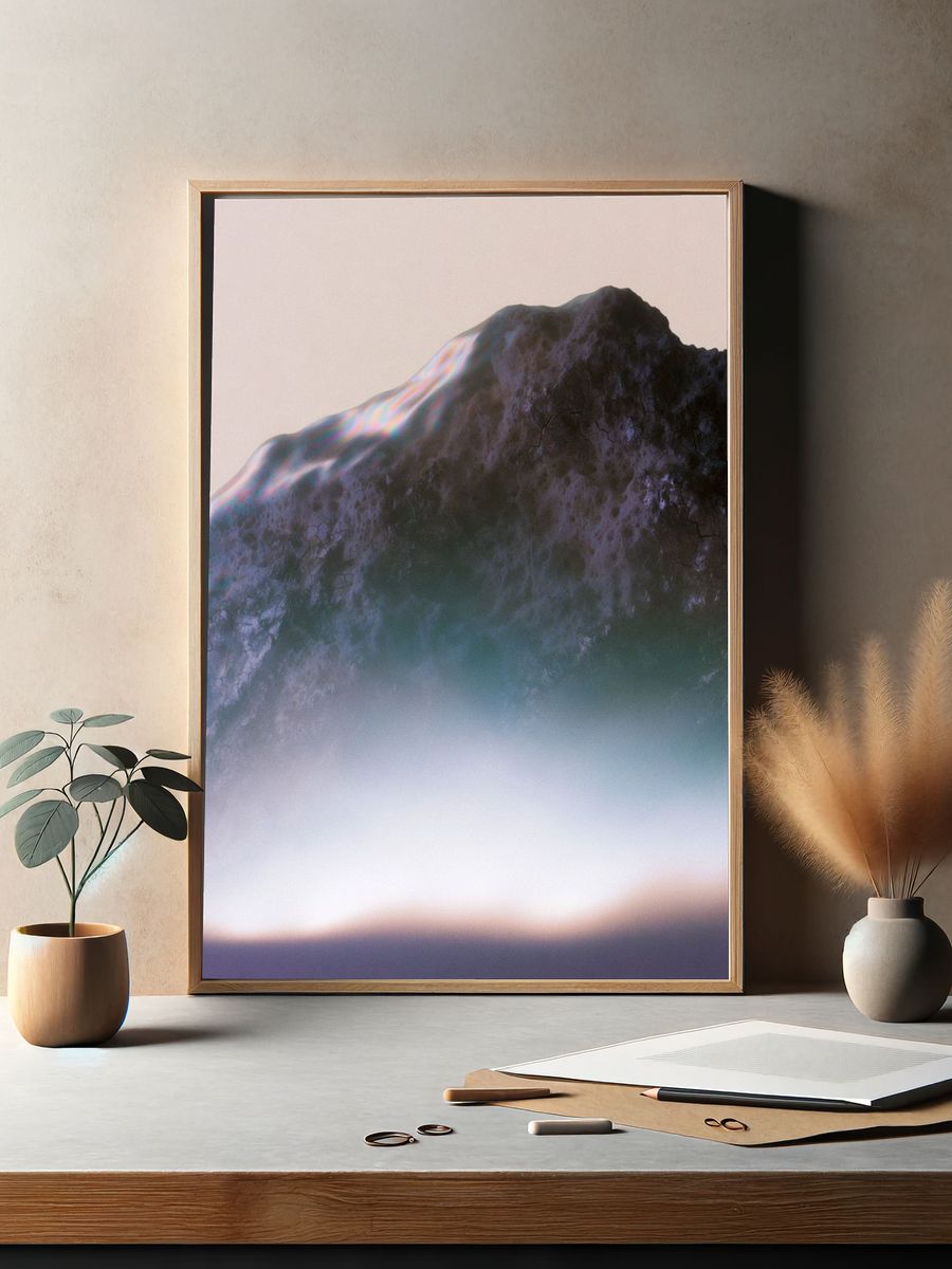 Ethereal Rock Formation Print. — room view 2