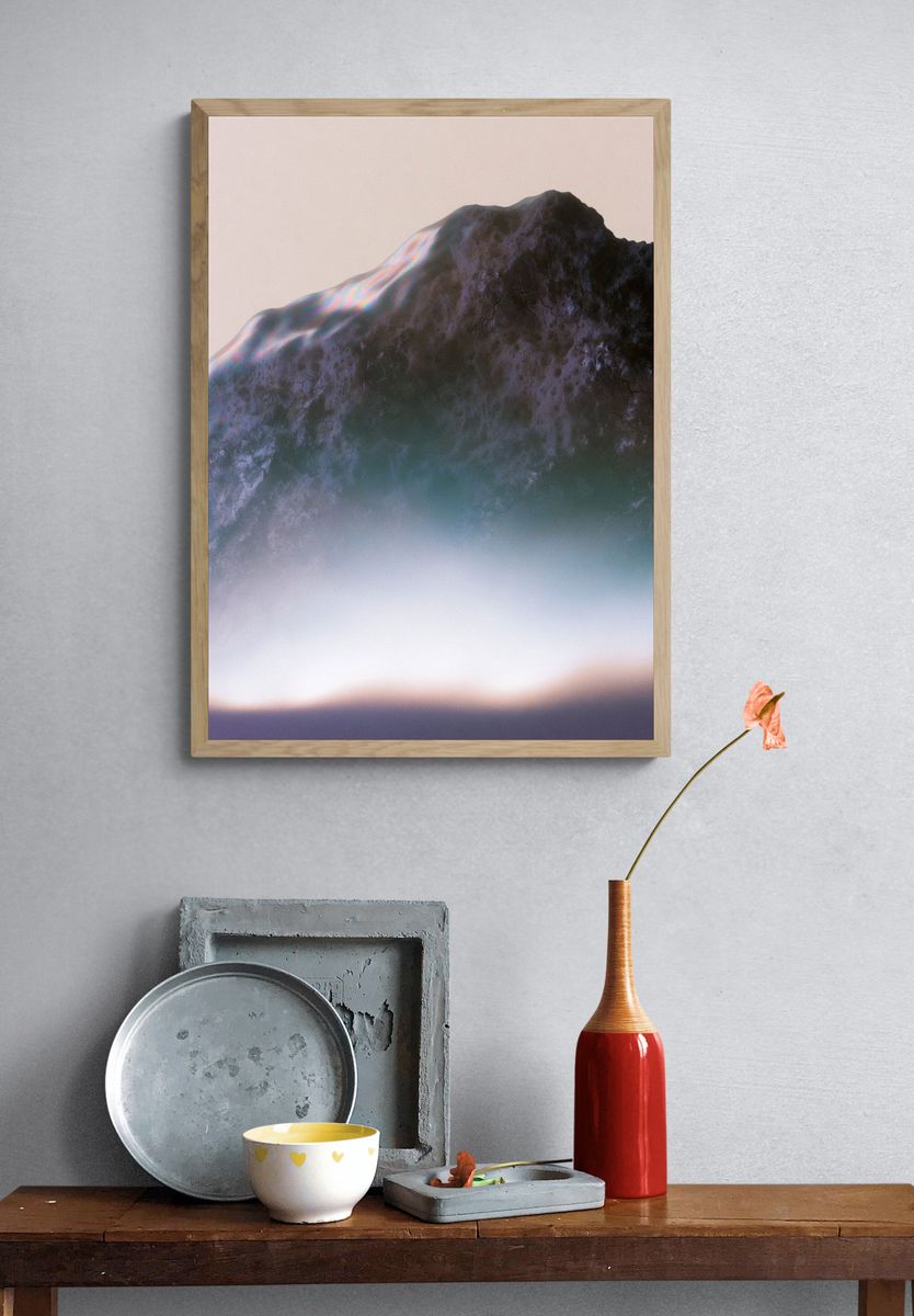 Ethereal Rock Formation Print. — room view 3