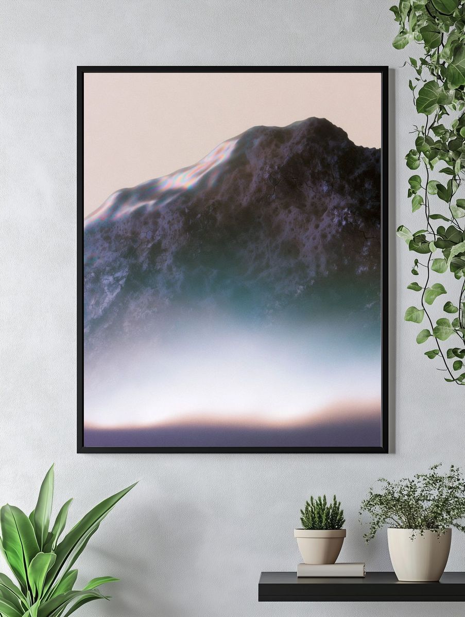 Ethereal Rock Formation Print. — room view 4