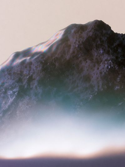 Ethereal Rock Formation Print. poster