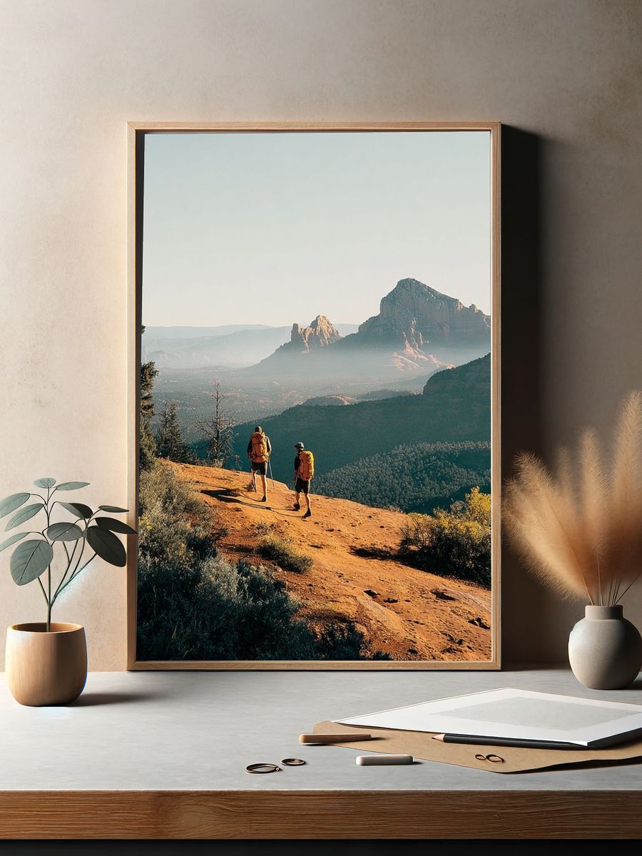 Hiking Adventure in Sedona — Nature Print. — room view 2