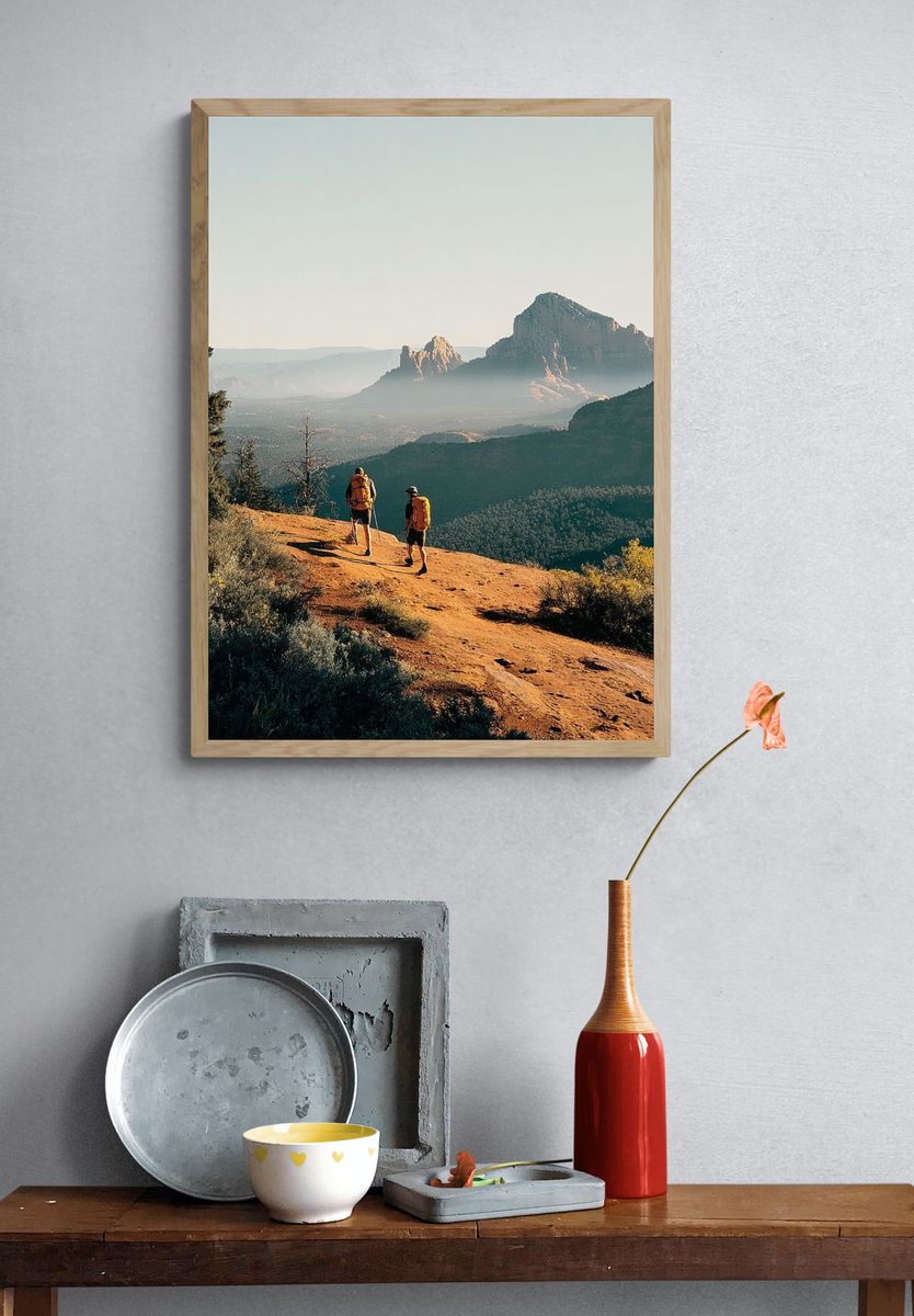 Hiking Adventure in Sedona — Nature Print. — room view 3