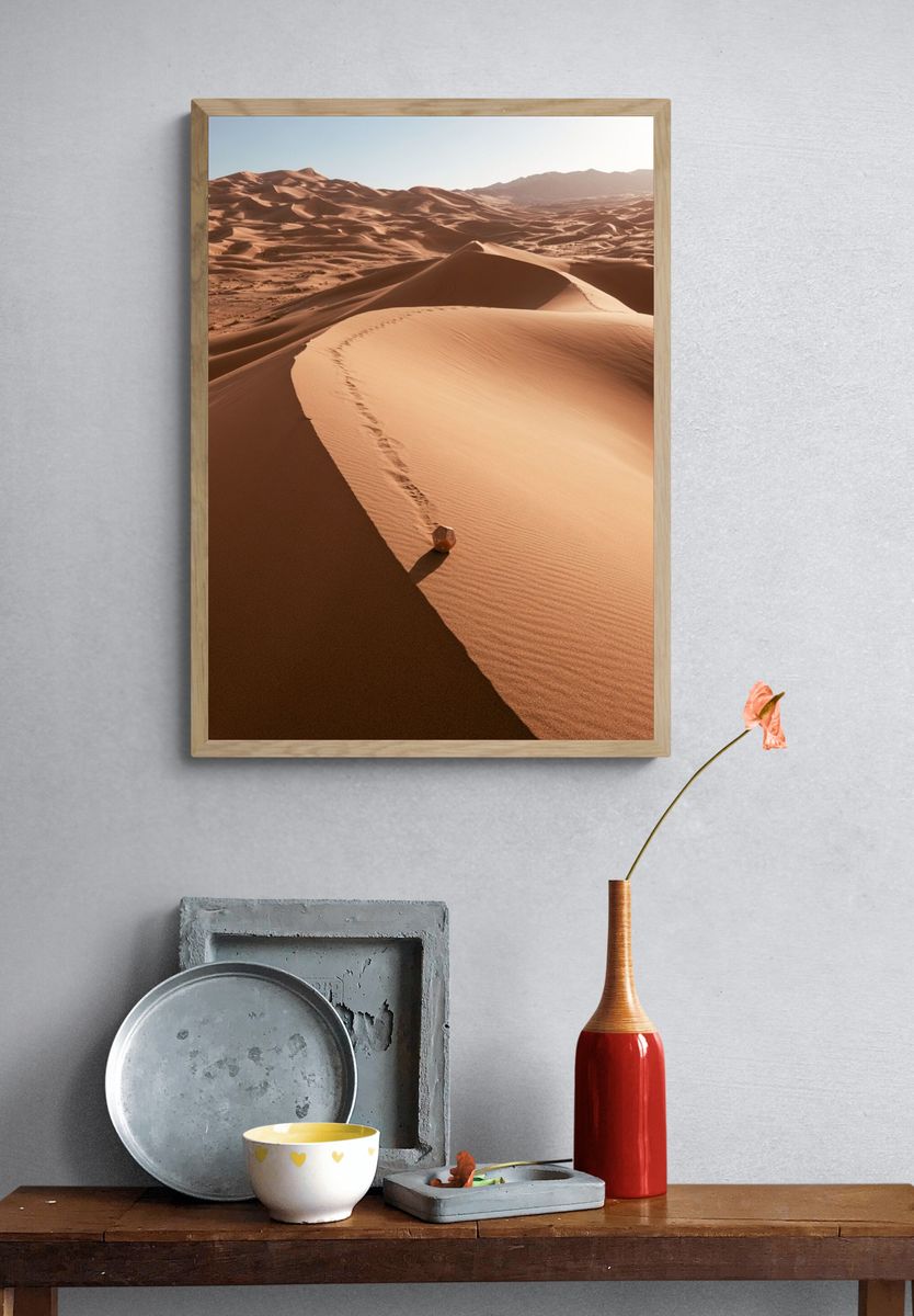Desert Dunes Landscape Print. — room view 3