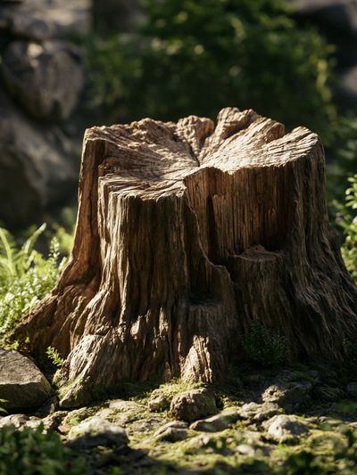 Forest Tree Stump Photography Print.