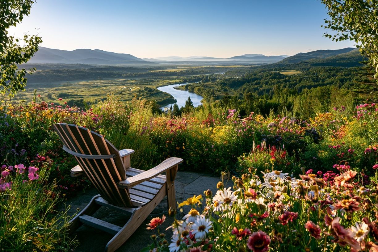 Wildflower Valley View Poster. poster — nature art