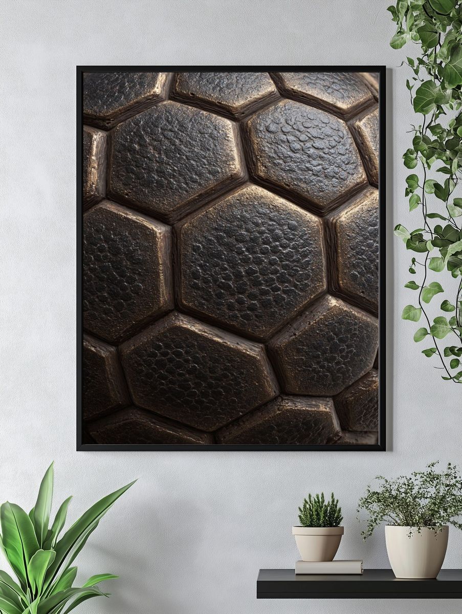 Turtle Shell Texture Print. — room view 4