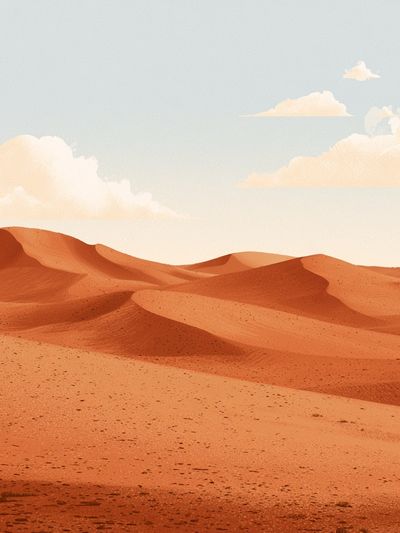 Desert Dunes Landscape Print. poster