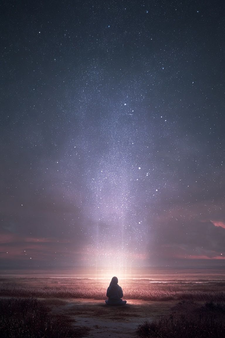 Starlit Meditation — Nature Print. poster detail